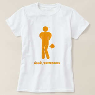 T-shirt THAÏE NOURRITURE PEUT ÊTRE ÉPICÉE ⚠ Drôle Signe : 