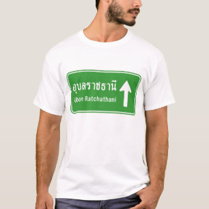 T-shirt ⚠ thaïlandais de poteau de signalisation de ⚠