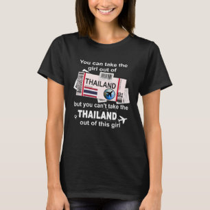 T-shirt Thaïlande Boarding Pass Thaïlande Girl Thaïlande