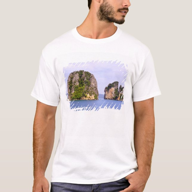 T-shirt Thaïlande, mer d'Andaman. Îles Ao Phang Nga en 2 (Devant)