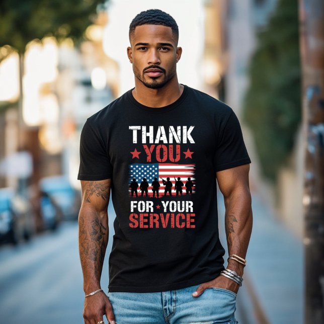 T-shirt THANK YOU FOR YOUR SERVICE Veterans Day Tribute (Créateur téléchargé)