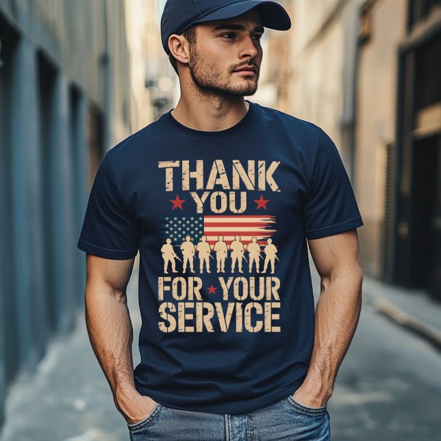 T-shirt THANK YOU FOR YOUR SERVICE Veterans Day Tribute (Créateur téléchargé)