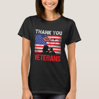 T-shirt Thank You Veterans Service Patriot Veteran Day Ame