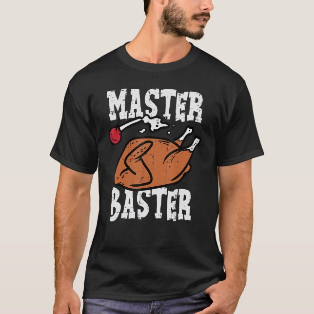 T-shirt Thankesgiving Master Baster Turkey Day Fall Men Bo (Devant)