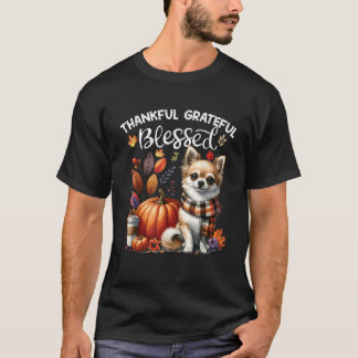 T-shirt Thankful Grateful Blessed Chihuahua Dog Fall Y all
