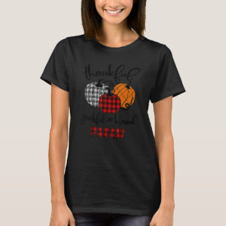 T-shirt Thankful Grateful Blessed Papaw Autumn Fall Pumpki