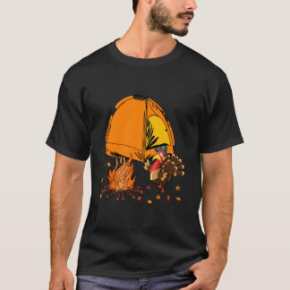 T-shirt Thanksgiving Camping Extérieur Famille Amusante Tu