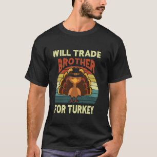 T-shirt Thanksgiving Day Boys Funny Fera Commerce Frère Po