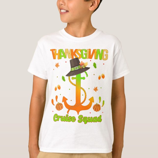 T-shirt Thanksgiving Day Cruise Squad Travel Vacation  T-S (Devant)