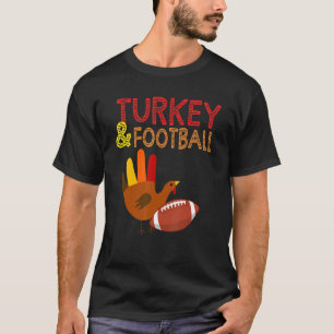 T-shirt Thanksgiving Day FootBall Et Turquie Football Plus
