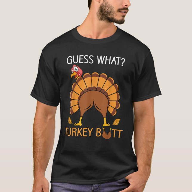T-shirt Thanksgiving Devinez Quelle fougueuse Turquie tomb (Devant)