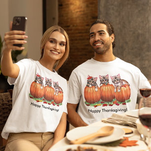 T-shirt Thanksgiving est le Meow Unisex du chat