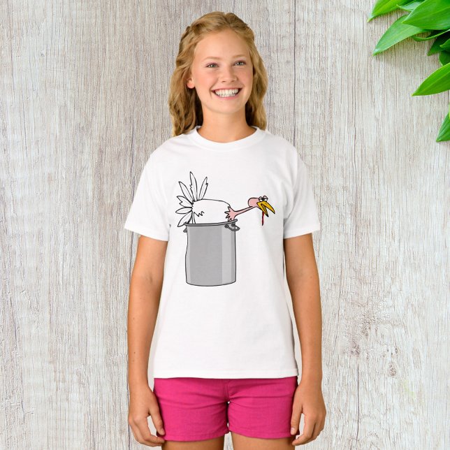 T-shirt Thanksgiving Fatigué Turquie en Cuisine Pot Humour (Créateur téléchargé)