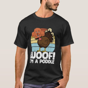 T-shirt Thanksgiving Funny Fake Pooda Thanksgiving Turquie