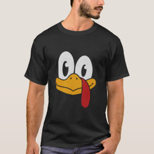 T-shirt Thanksgiving Funny Turquie Visage Costume Hommes g