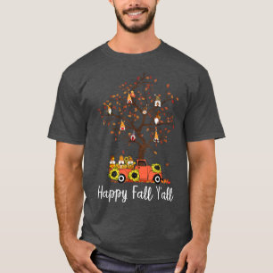 T-shirt Thanksgiving Halloween Gnomes Custume mignonne aut
