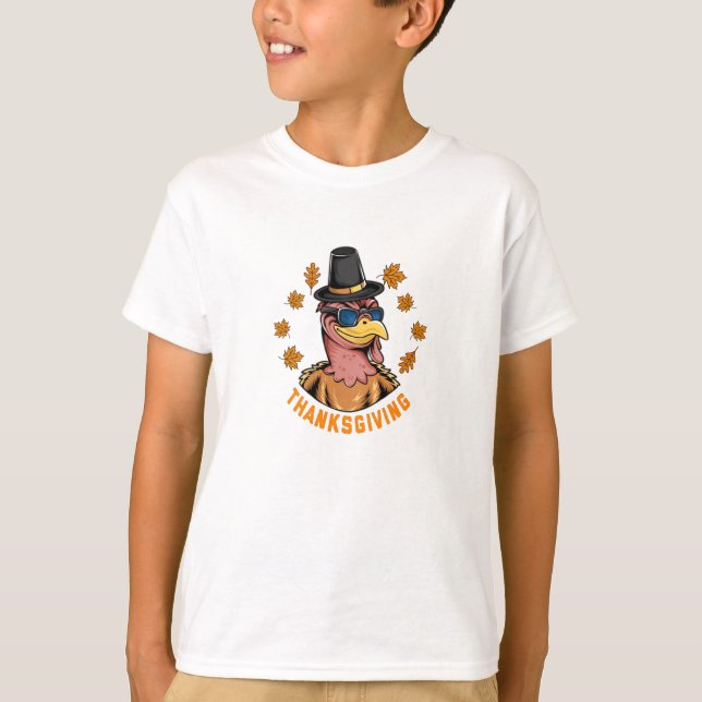T-shirt Thanksgiving Holiday Turquie Portant des lunettes  (Devant)