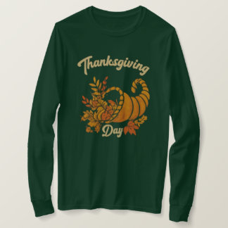 T-Shirt Thanksgiving Long Sleeve Personnalisé