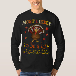 T-shirt Thanksgiving Matching Funny Les plus susceptibles