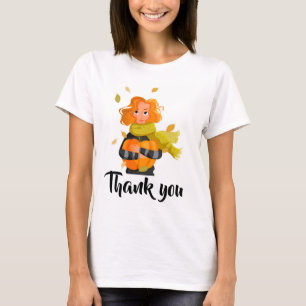 T-shirt Thanksgiving Merci élégant personnalisable
