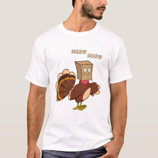 T-shirt Thanksgiving mignon chat faux