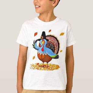 T-shirt Thanksgiving mignon drôle Turquie dans un