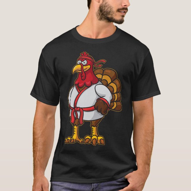 T-shirt Thanksgiving Mixed martial art Kickboxing Judo Kar (Devant)
