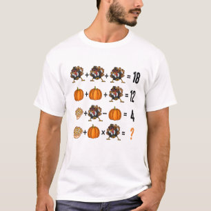 T-shirt Thanksgiving Ordre des opérations Quiz Math Ensei