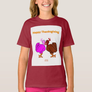 T-shirt Thanksgiving Passion Girls Maroon Basic T Shirt