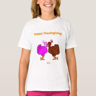T-shirt Thanksgiving Passion Girls White Basic T Shirt