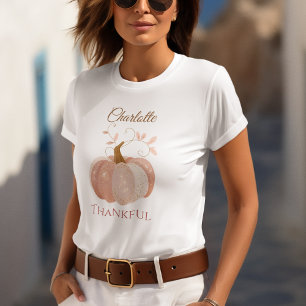 T-shirt Thanksgiving personnalisé - Hiver Citrouille Merci