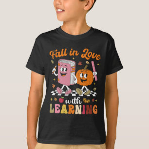 T-shirt Thanksgiving Teacher Shirt Retro Chute En Amour Av