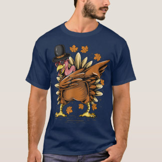 T-shirt Thanksgiving Thanksgiving Dabbing Dab Dance Turqui