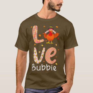T-shirt Thanksgiving Theme Amour Bubbie Joyeux Jour De La 