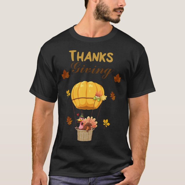 T-shirt thanksgiving turkey 7 (Devant)