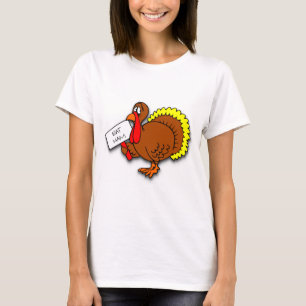 T-shirt Thanksgiving Turkey Dit Manger Du Jambon