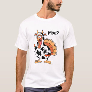 T-shirt Thanksgiving Turkey Moo