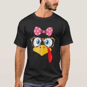 T-shirt Thanksgiving Turquie Face Empreintes de léopard lu