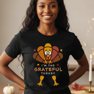T-shirt Thanksgiving Turquie Famille Correspondante Amical