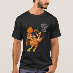 T-shirt Thanksgiving Turquie Joueur de basket-ball Funny G