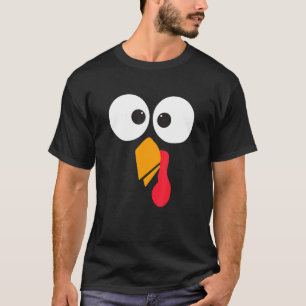 T-shirt Thanksgiving Turquie Visage Correspondant Costume 