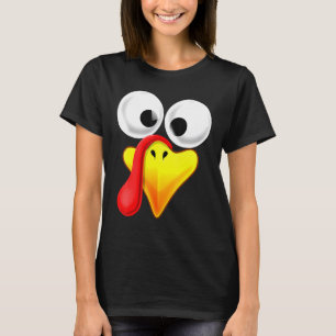 T-shirt Thanksgiving Turquie Visage Correspondant Costume 