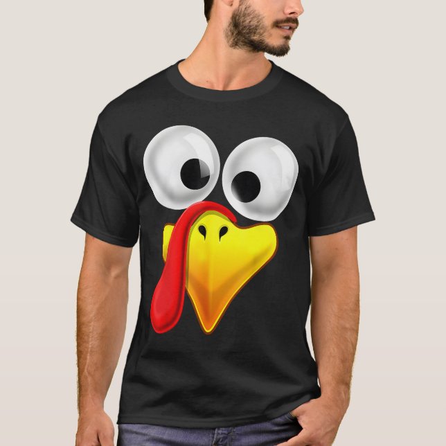 T-shirt Thanksgiving Turquie visage jumelé costume de fami (Devant)