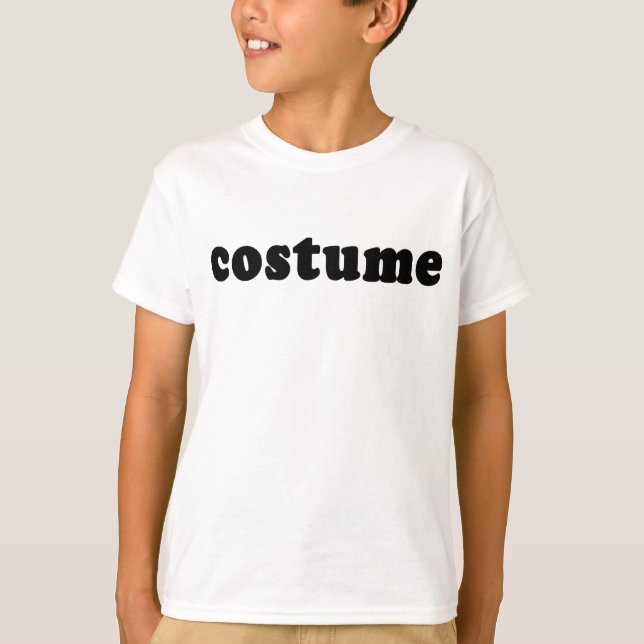 T shirt that just says COSTUME (Front)