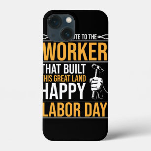 t-shirt-that-says-i-salute-worker iPhone 13 mini case