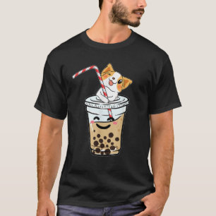 T-shirt Thé à bulles Boba Corgi mignon Cadeau de chien gal