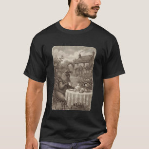 T-shirt Thé à la poule vintage Cottagecore victorien