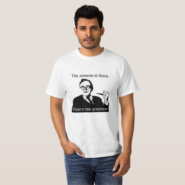 T-shirt The answer IS Jésus (Devant entier)