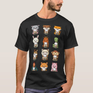 T-shirt Thé au lait de bulles Boba Zodiaque chinois Animal