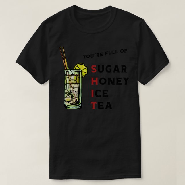 T-shirt thé au sucre (Design devant)